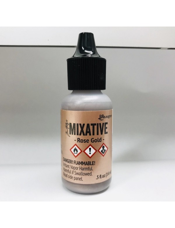 Tim Holtz Alcohol Ink Metallic Mixatives, Rose Gold