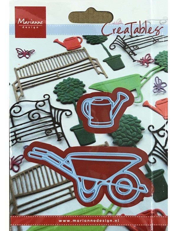 Marianne Design Creatables Troquel Carretilla y Regadera, hasta 3.25"X1.5