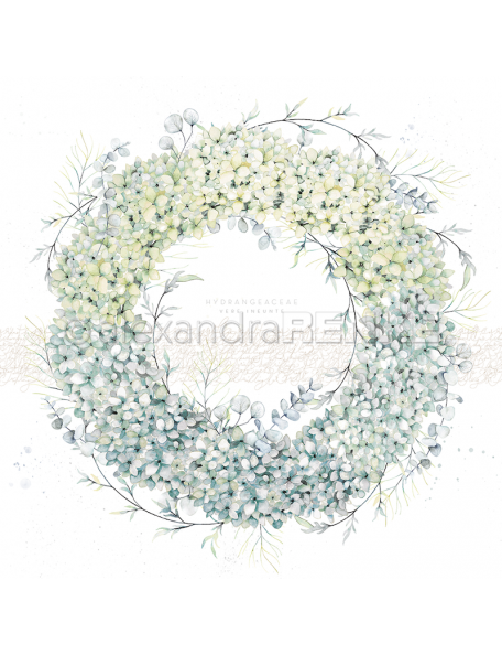Alexandra Renke, corona de hortensias/Hortensien-Kranz