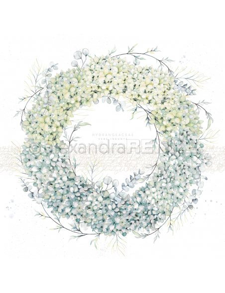 Alexandra Renke, corona de hortensias/Hortensien-Kranz