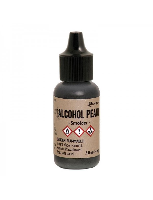 Tim Holtz Alcohol Pearls .05oz, Smolder