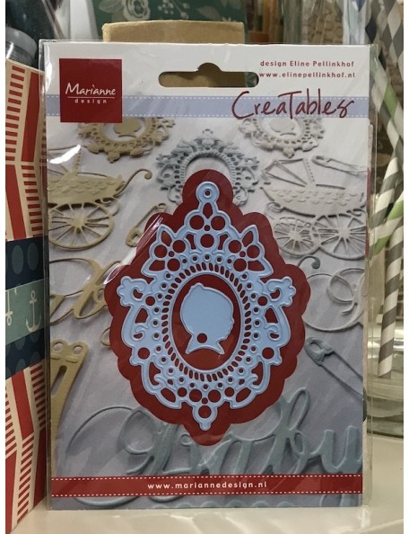 Marianne Design Creatables Troquel cuadro bebe/Dies-Baby Cameo, 2.5"X3.5"	
