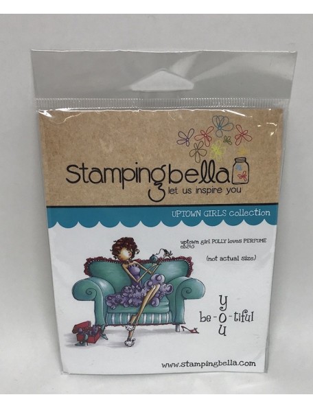 Stamping Bella Cling Stamp 6.5"X4.5", Uptown Girl Polly Loves Perfume  DESCATALOGADO