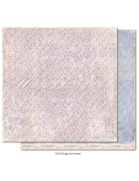 maja design Denim & Girls Cardstock de doble cara 12"x12", tough but sweet
