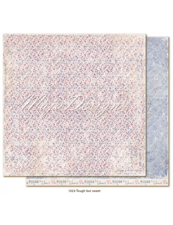 maja design Denim & Girls Cardstock de doble cara 12"x12", tough but sweet