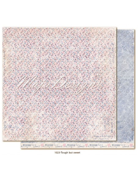 maja design Denim & Girls Cardstock de doble cara 12"x12", tough but sweet