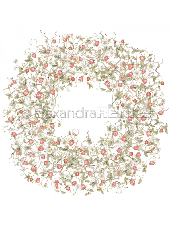 Alexandra Renke, Corona Frutas del Bosque/Walderdbeeren Kranz