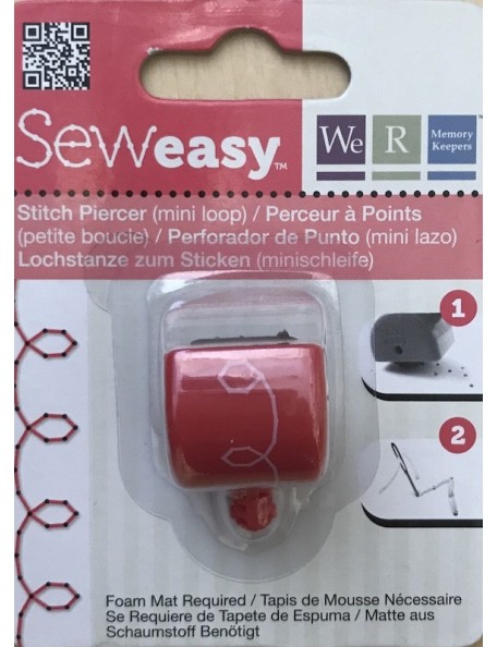 We R Memory Keepers Sew Easy Stitch, Perforadora mini Lazo/Piercer Head Mini Loop