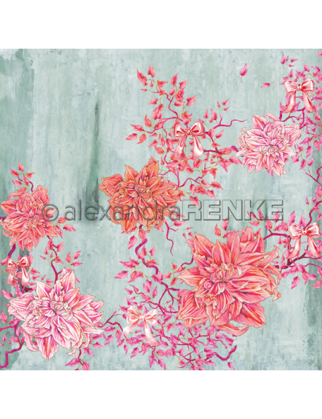 Alexandra Renke Cardstock una cara 30,5x30,5 cm, Winterbirds Amaryllis