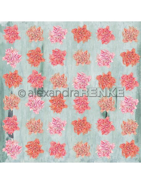 Alexandra Renke Cardstock una cara 30,5x30,5 cm, Winterbirds Amaryllis