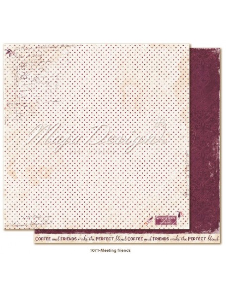 Maja Design Little street café Cardstock de doble cara 12"x12",Meeting friends