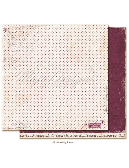 Maja Design Little street café Cardstock de doble cara 12"x12",Meeting friends