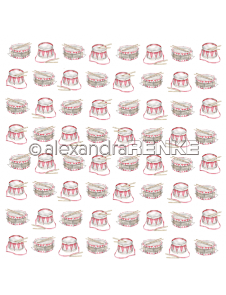 Alexandra Renke Cardstock una cara 30,5x30,5 cm, Weihnachtskinder Rapport Trommel