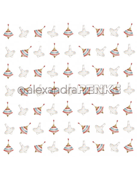 Alexandra Renke Cardstock una cara 30,5x30,5 cm, Weihnachtskinder Rapport Kreisel