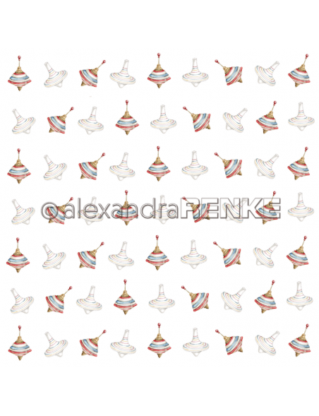 Alexandra Renke Cardstock una cara 30,5x30,5 cm, Weihnachtskinder Rapport Kreisel