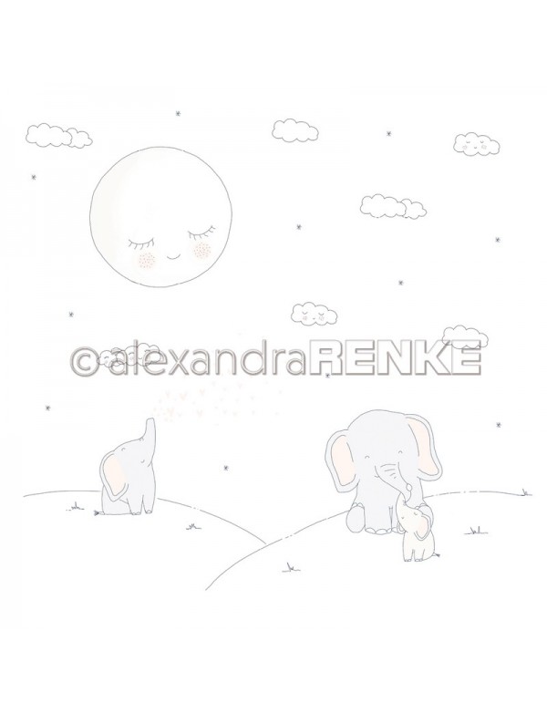 Alexandra Renke, Baby Elefanten auf dem Huegel