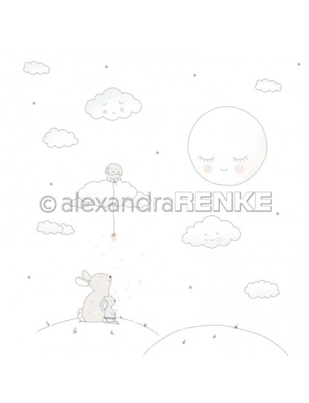 Alexandra Renke, Baby Hasen auf dem Hügel