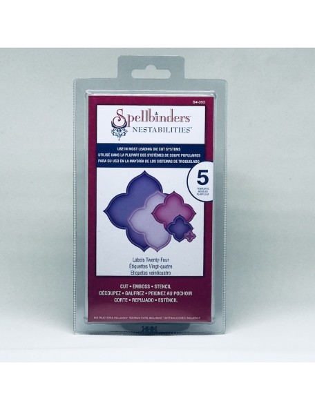 Spellbinders Nestabilities Dies, Labels 24	