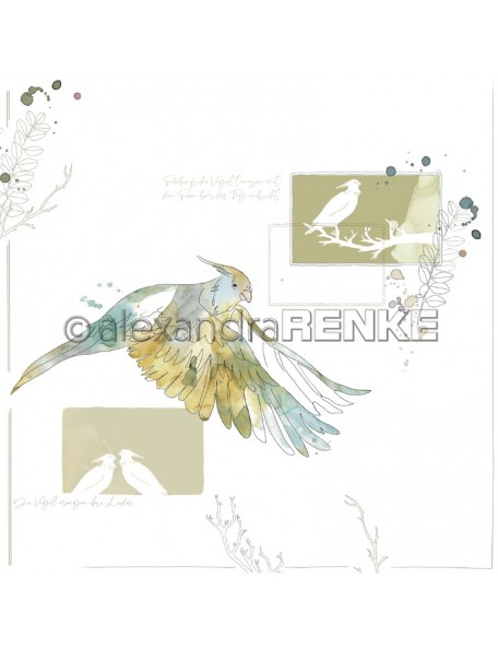 Alexandra Renke Paradies fliegender grüner Vogel