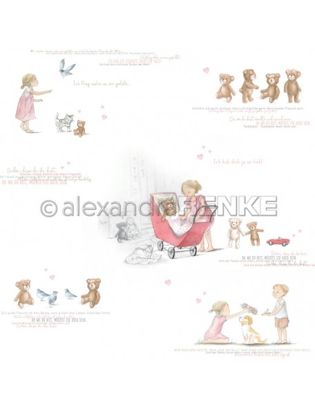 Alexandra Renke Mädchen und Teddies   PREVENTA!!