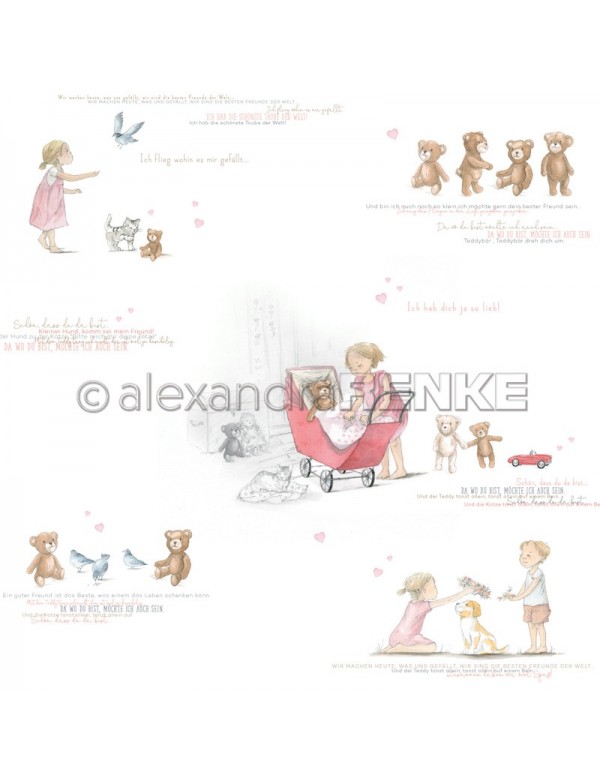 Alexandra Renke Mädchen und Teddies   PREVENTA!!