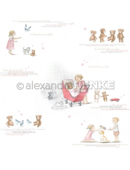 Alexandra Renke Mädchen und Teddies   PREVENTA!!