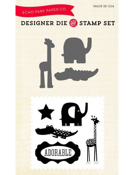 Echo Park Die & Stamp Combo Set-Little Man