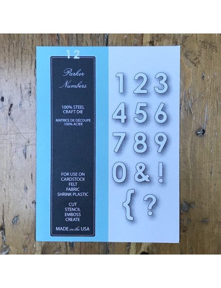 Memory Box Troquel Parker Numbers Style 98365