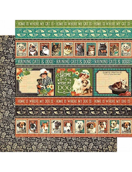 Graphic 45 Raining Cats & Dogs, Animal House