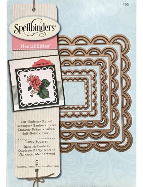 Spellbinders Nestabilities Decorative Elements Dies Lacey Squares  