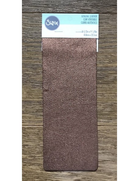 Sizzix Metallic Cuero de Vacuno 3"X9" Bronze