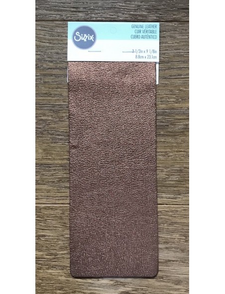 Sizzix Metallic Cuero de Vacuno 3"X9" Bronze