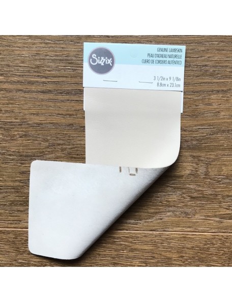 Sizzix Lambskin Leather 3"X9" Chrome