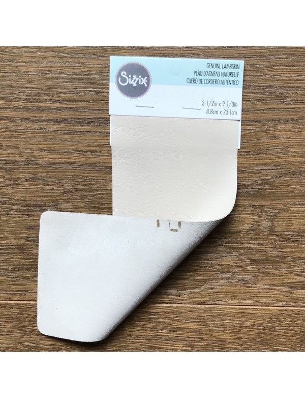 Sizzix Lambskin Leather 3"X9" Chrome