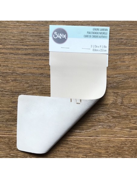 Sizzix Lambskin Leather 3"X9" Chrome