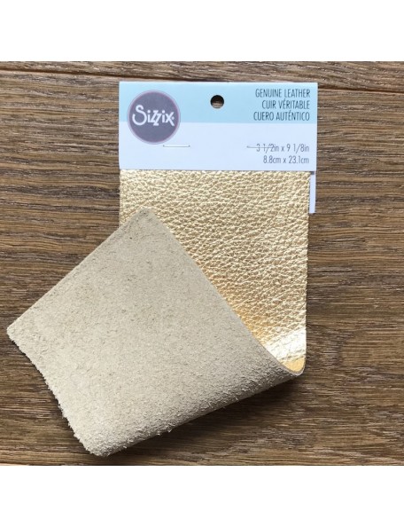 Sizzix Metallic Cuero de Vacuno 3"X9" Gold