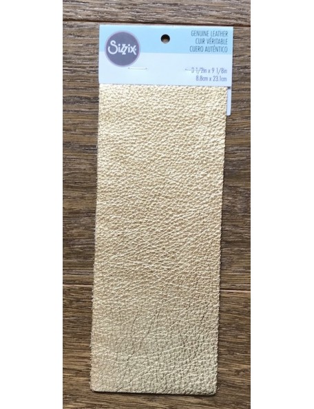 Sizzix Metallic Cuero de Vacuno 3"X9" Gold