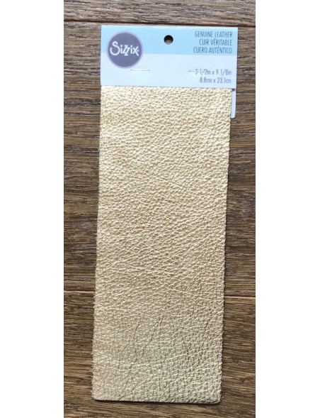 Sizzix Metallic Cuero de Vacuno 3"X9" Gold