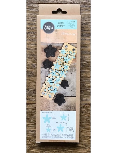 Sizzix Movers & Shapers Magnetic Die W/Thinlits By Jill Mac Star Jasmine