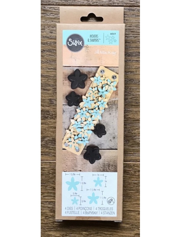 Sizzix Movers & Shapers Magnetic Die W/Thinlits By Jill Mac Star Jasmine