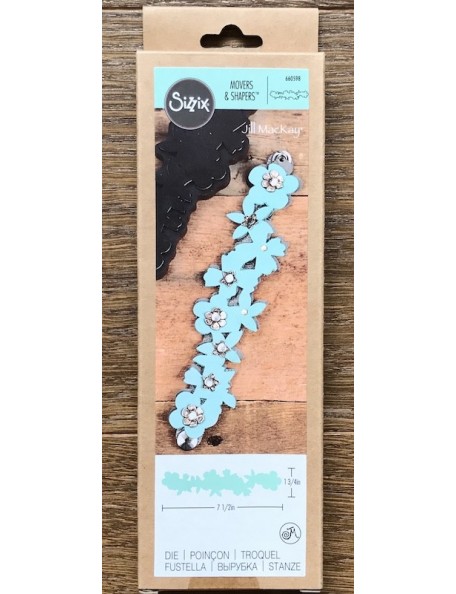 Sizzix Movers & Shapers Magnetic Dies By Jill MacKay Floral Leather Bracelet