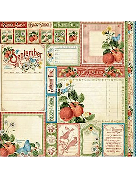Graphic 45 Time To Flourish, September Cut Apart
