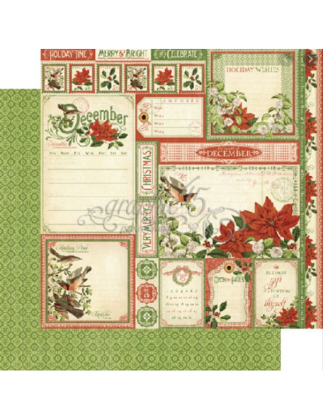 Graphic 45 Time To Flourish, December Cut Apart