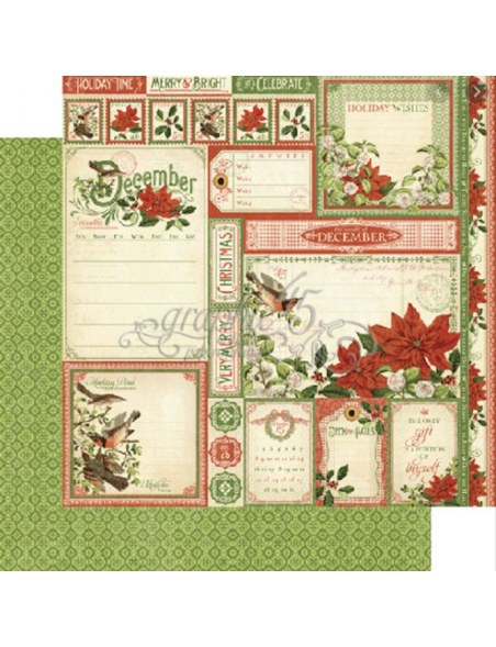 Graphic 45 Time To Flourish, December Cut Apart