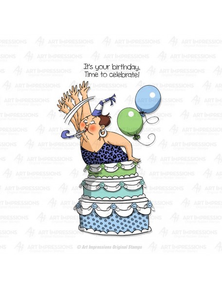 Art Impressions People Sello, Cake Popper Set	