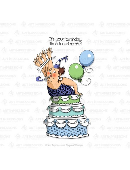 Art Impressions People Sello, Cake Popper Set	