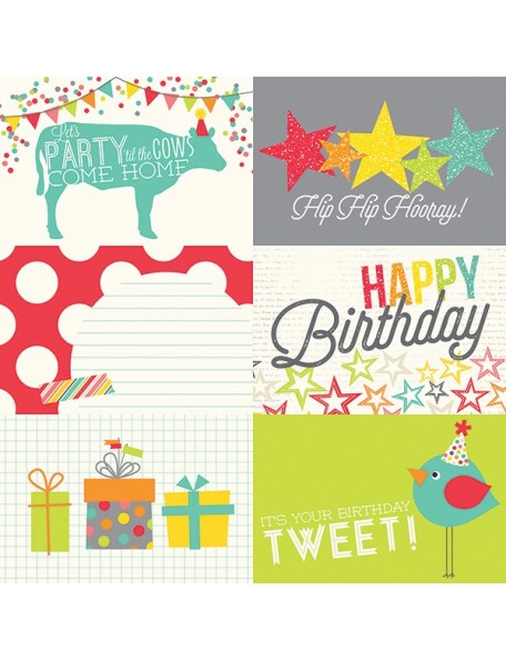 Simple Stories Let's Party, Horizontal Journaling Card Elements