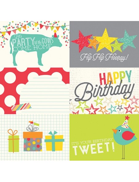 Simple Stories Let's Party, Horizontal Journaling Card Elements