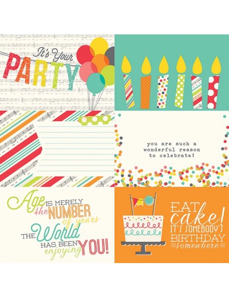 Simple Stories Let's Party, Horizontal Journaling Card Elements