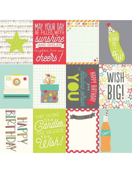Simple Stories Let's Party, 3x4 Journaling Card Elements